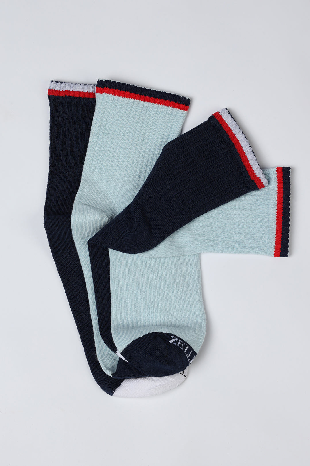 Quarter Crew Socks - C006 (Pack of 2)