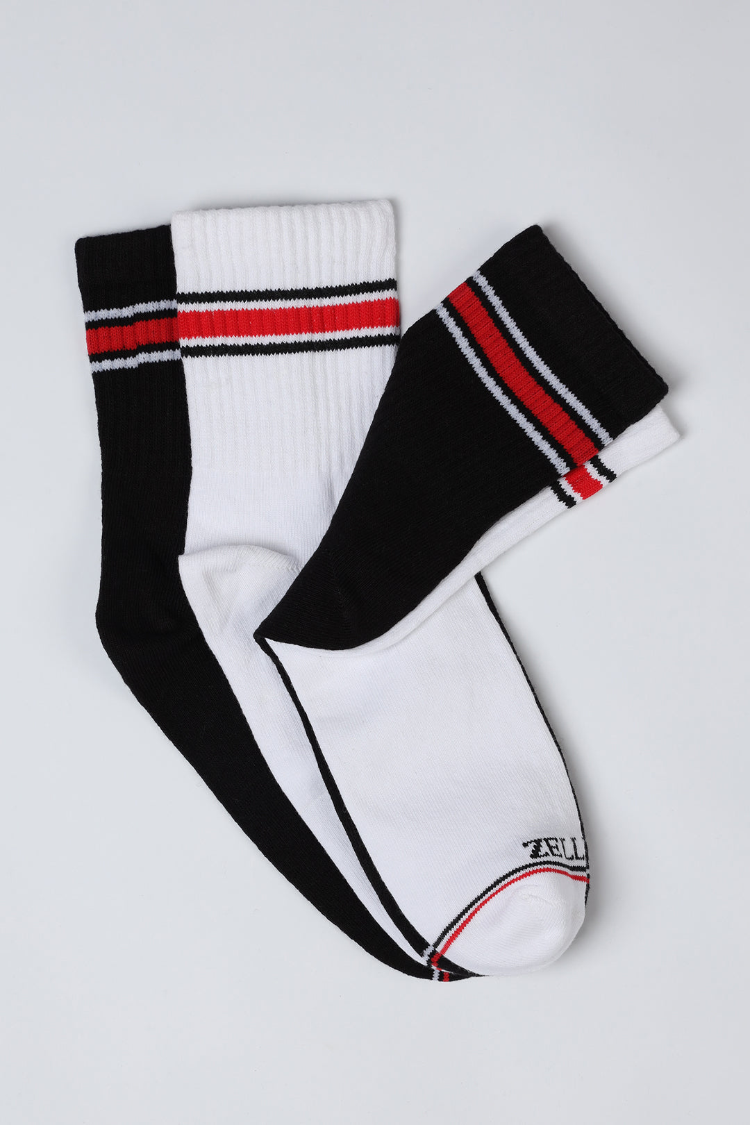 Quarter Crew Socks - C007 (Pack of 2)