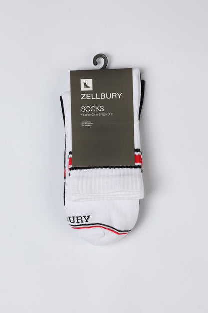 Quarter Crew Socks - C007 (Pack of 2)