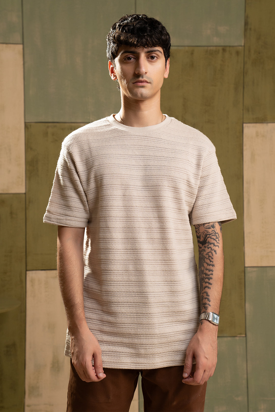 Textured T-Shirt - 5001