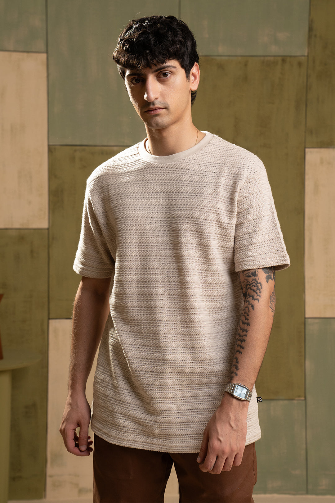 Textured T-Shirt - 5001
