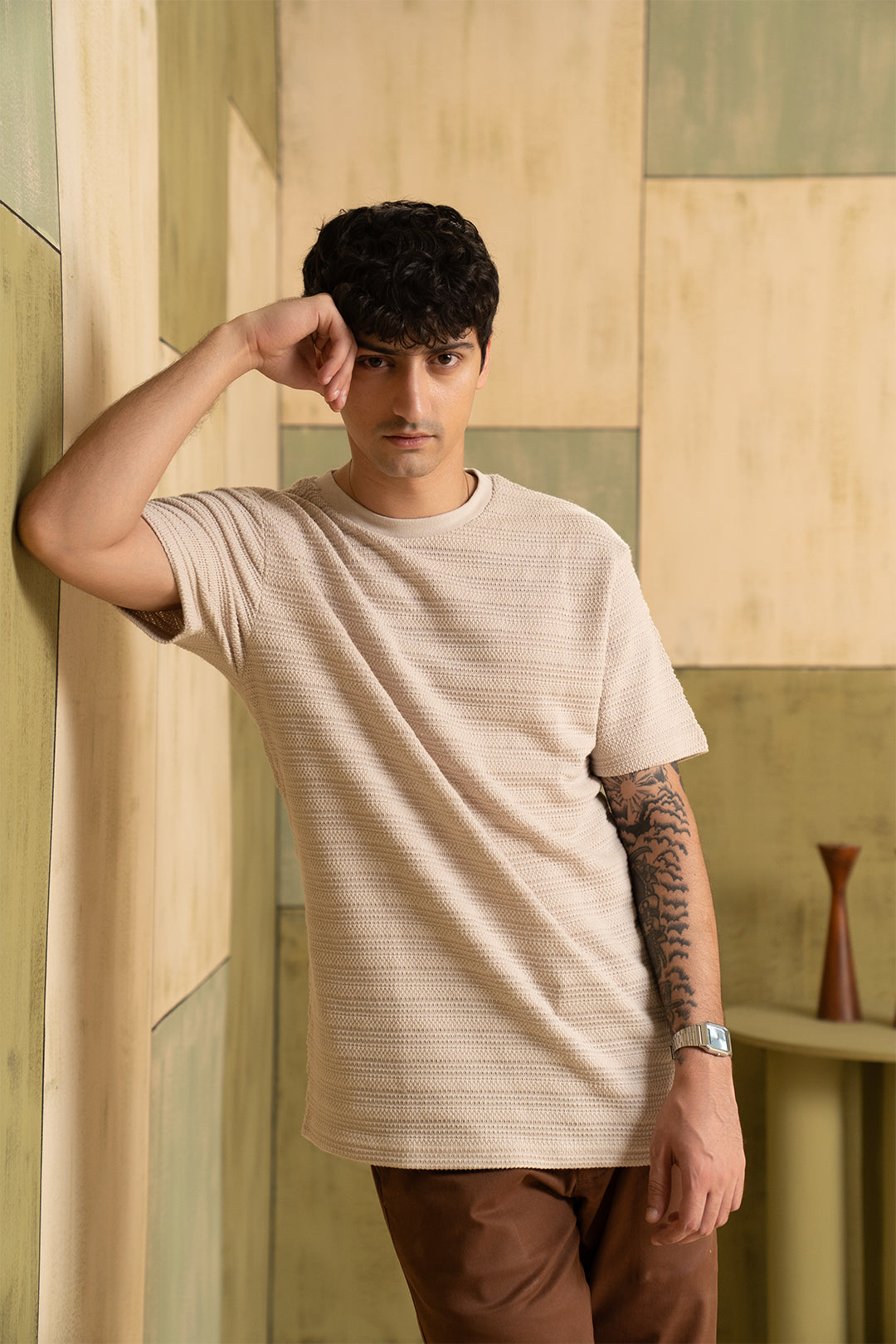 Textured T-Shirt - 5001