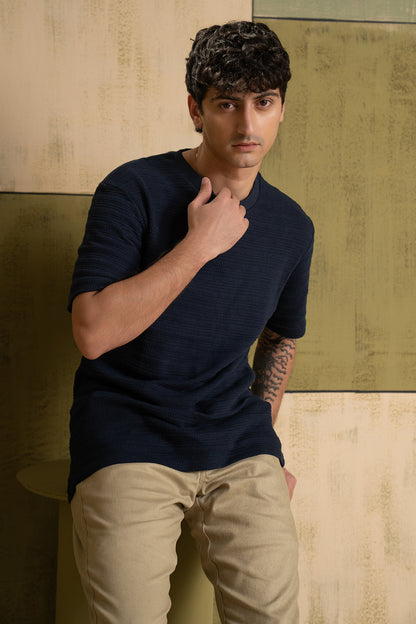 Textured T-Shirt - 5002