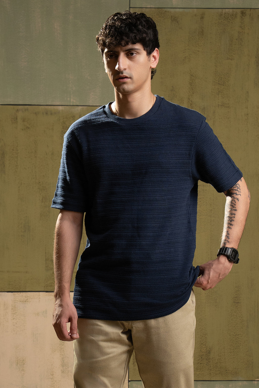 Textured T-Shirt - 5002