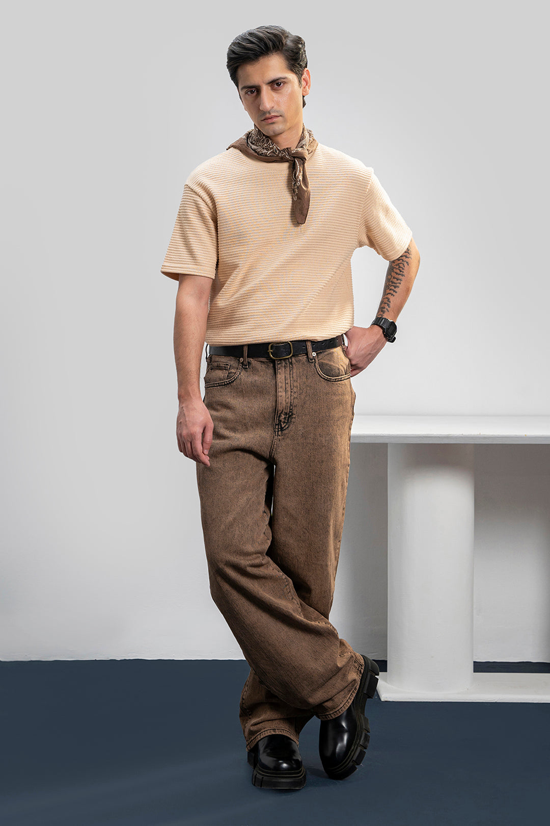 Textured T-Shirt - 5003