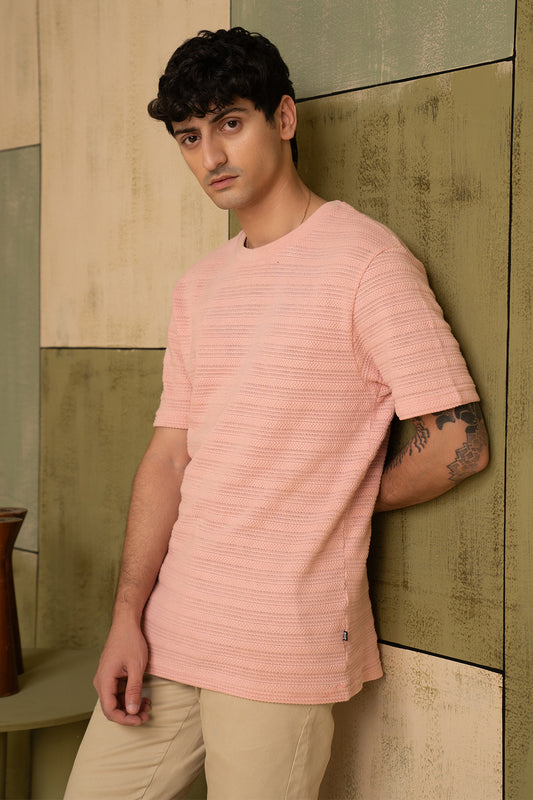 Textured T-Shirt - 5004