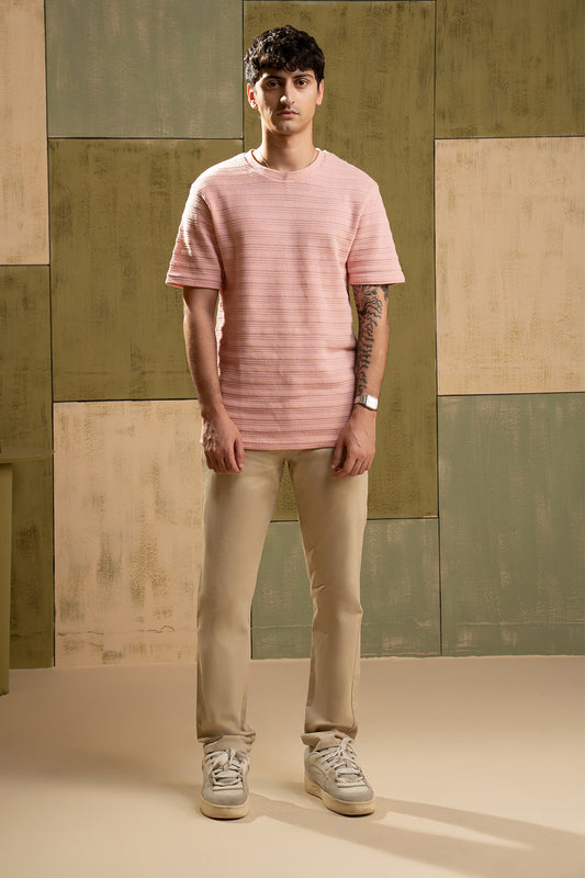 Textured T-Shirt - 5004