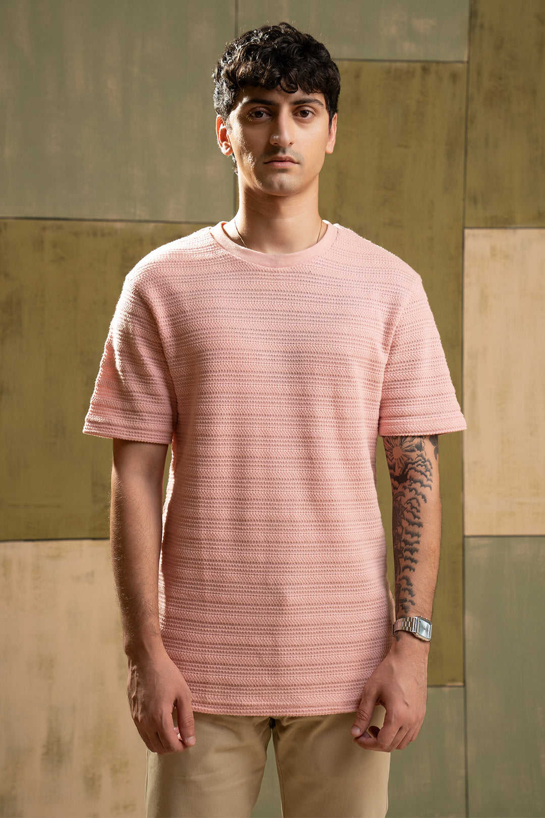 Textured T-Shirt - 5004