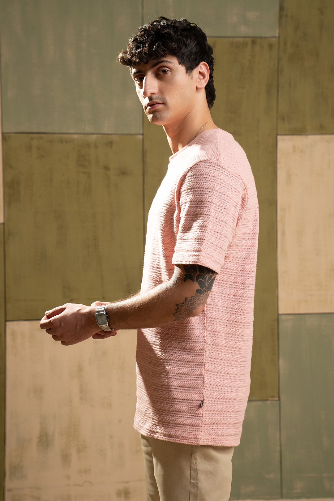 Textured T-Shirt - 5004