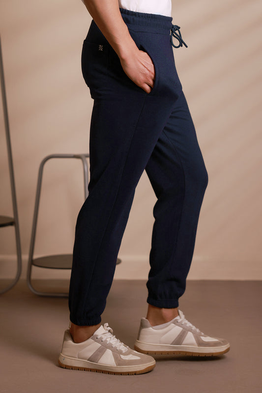 Knitted Relaxed-Cuff Pant - 5003