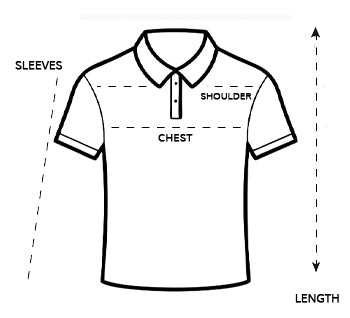 Men's Polo Shirt Size Guide