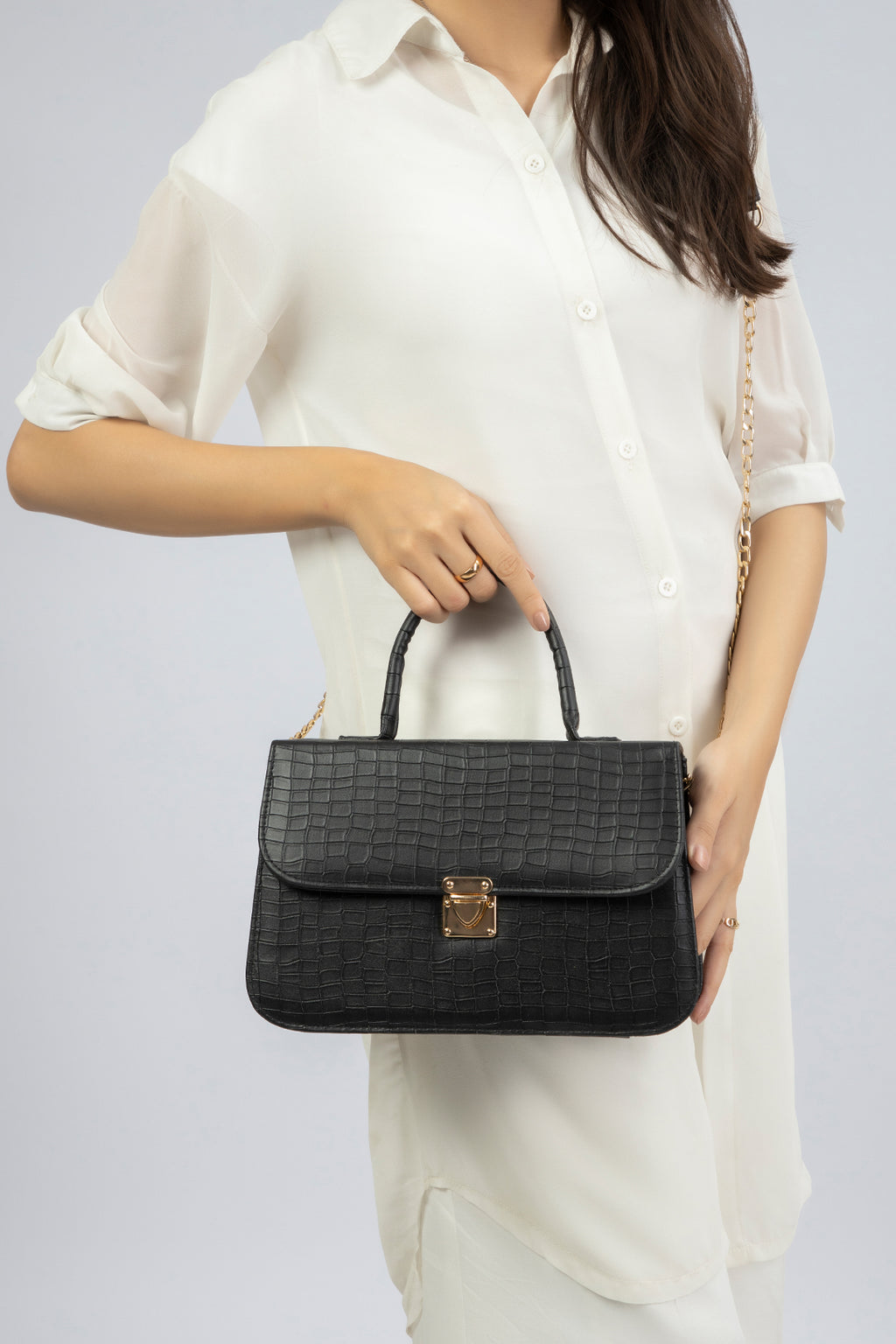 Cross-Body Bag - E060|Beige