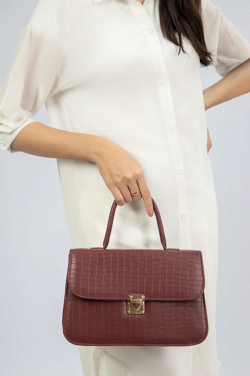 Cross-Body Bag - E060|Beige