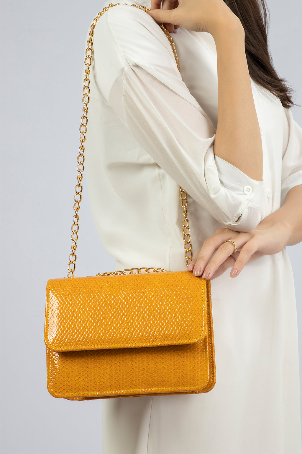 Cross-Body Bags - E062 - Mustard