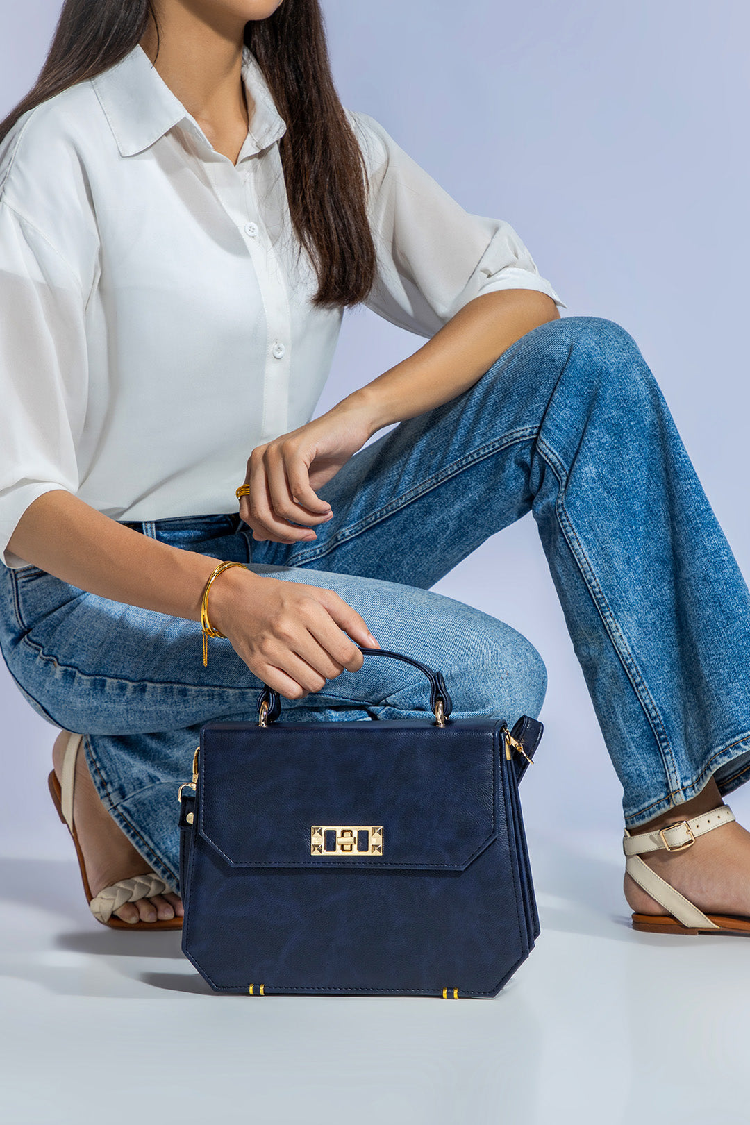 Cross-Body Bags - E073|Blue