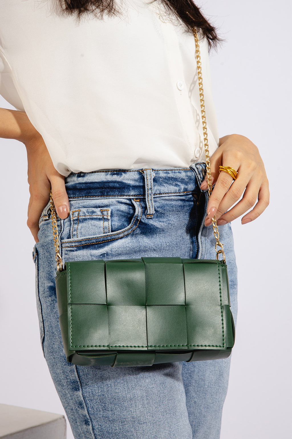 Cross-Body Bag - E084|Beige