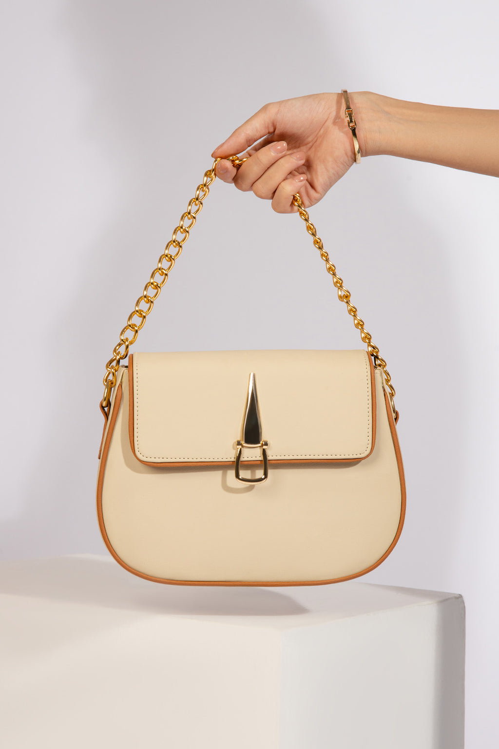 Cross-Body Bag - E093|Beige