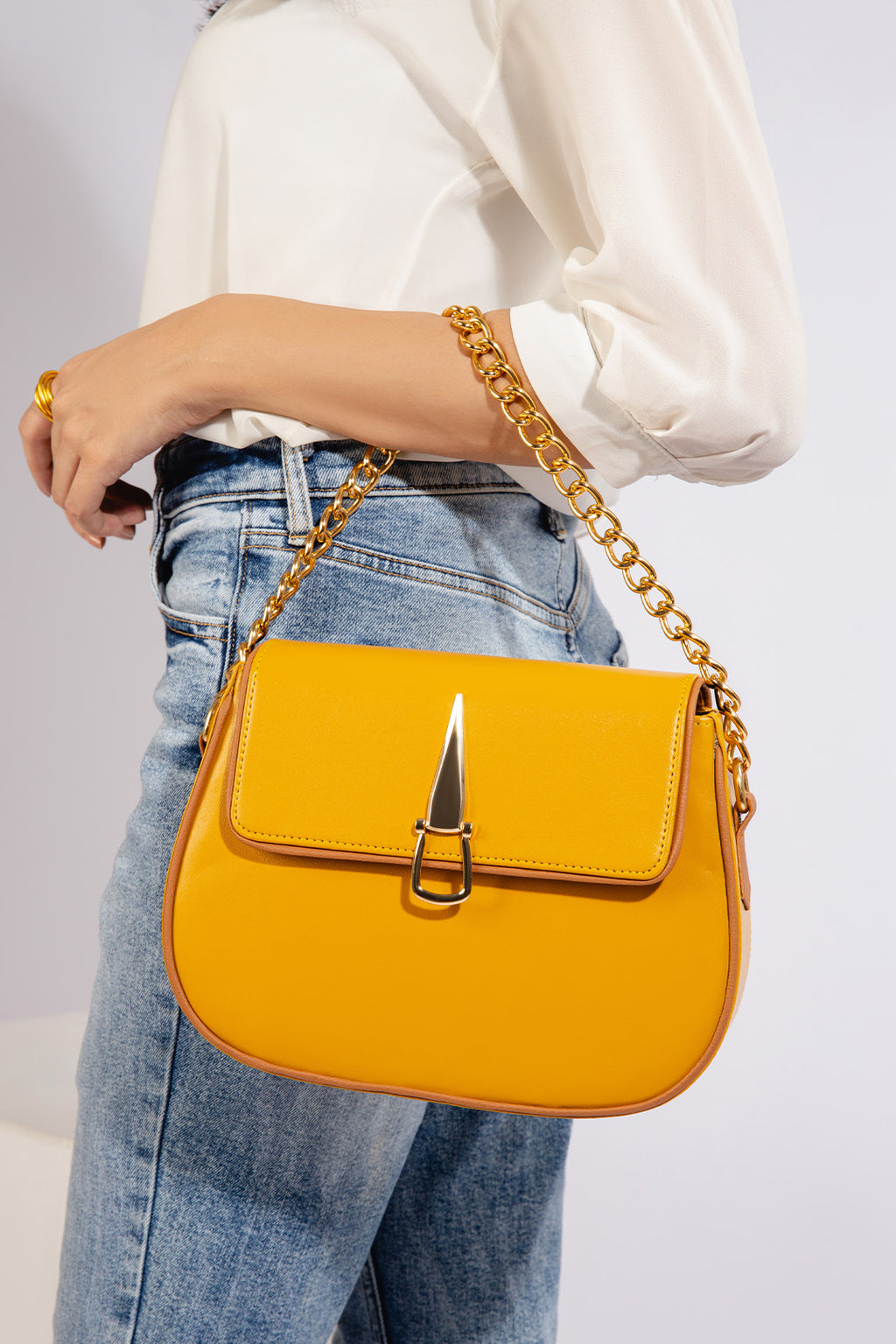 Cross-Body Bag - E093|Beige
