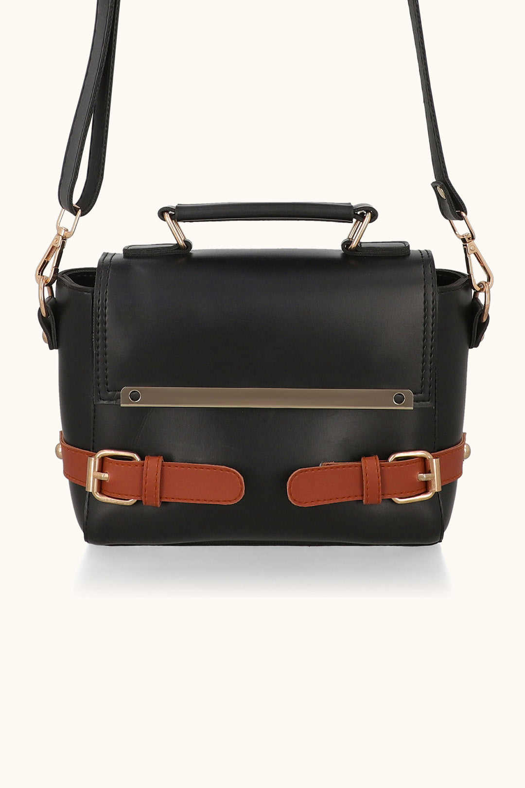 Cross-Body Bags - E097|Black/Mustard