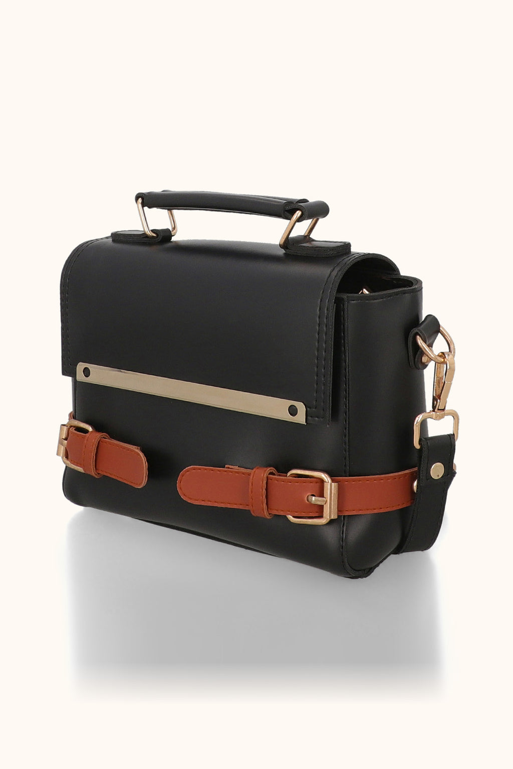 Cross-Body Bags - E097|Black/Mustard