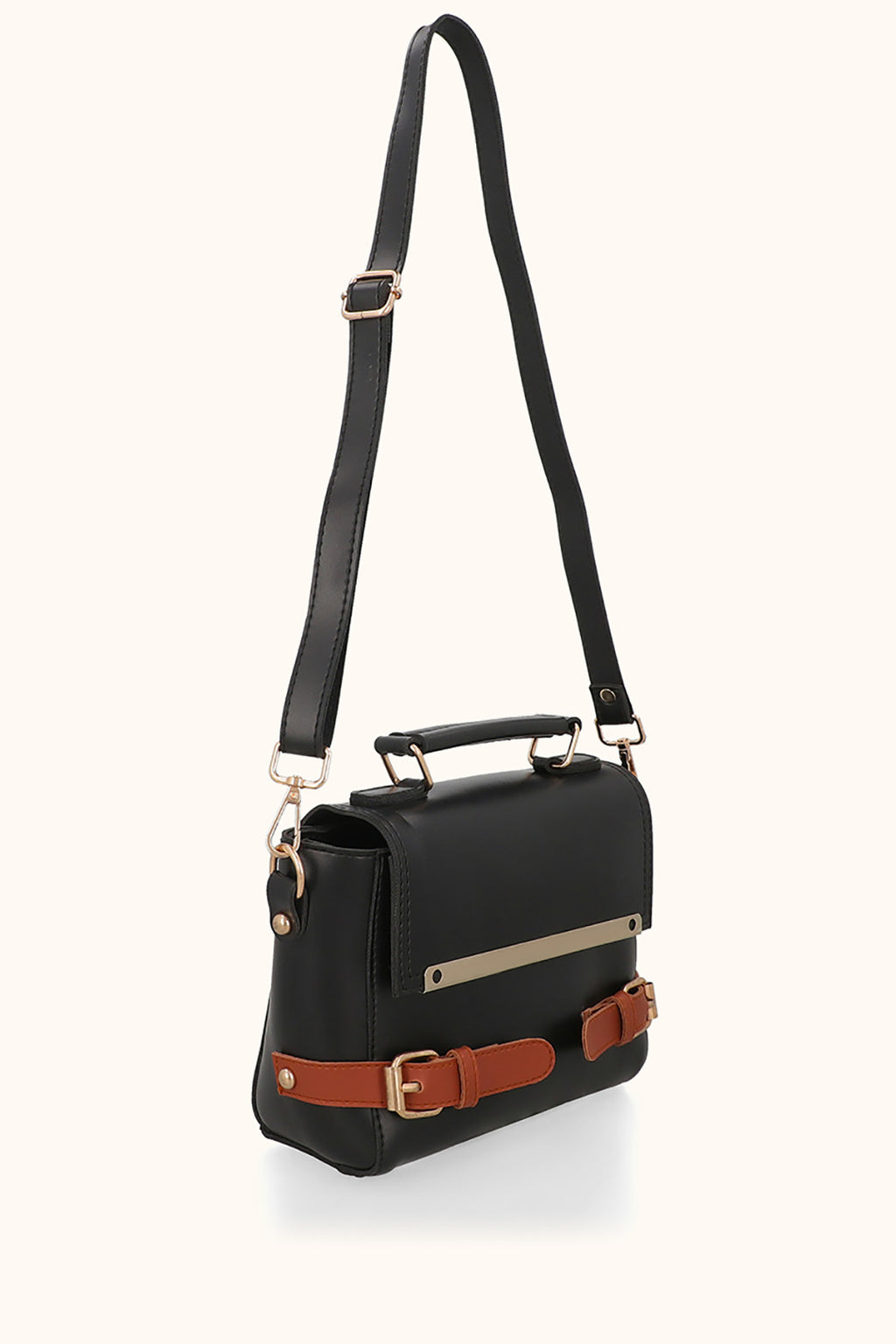 Cross-Body Bags - E097|Black/Mustard