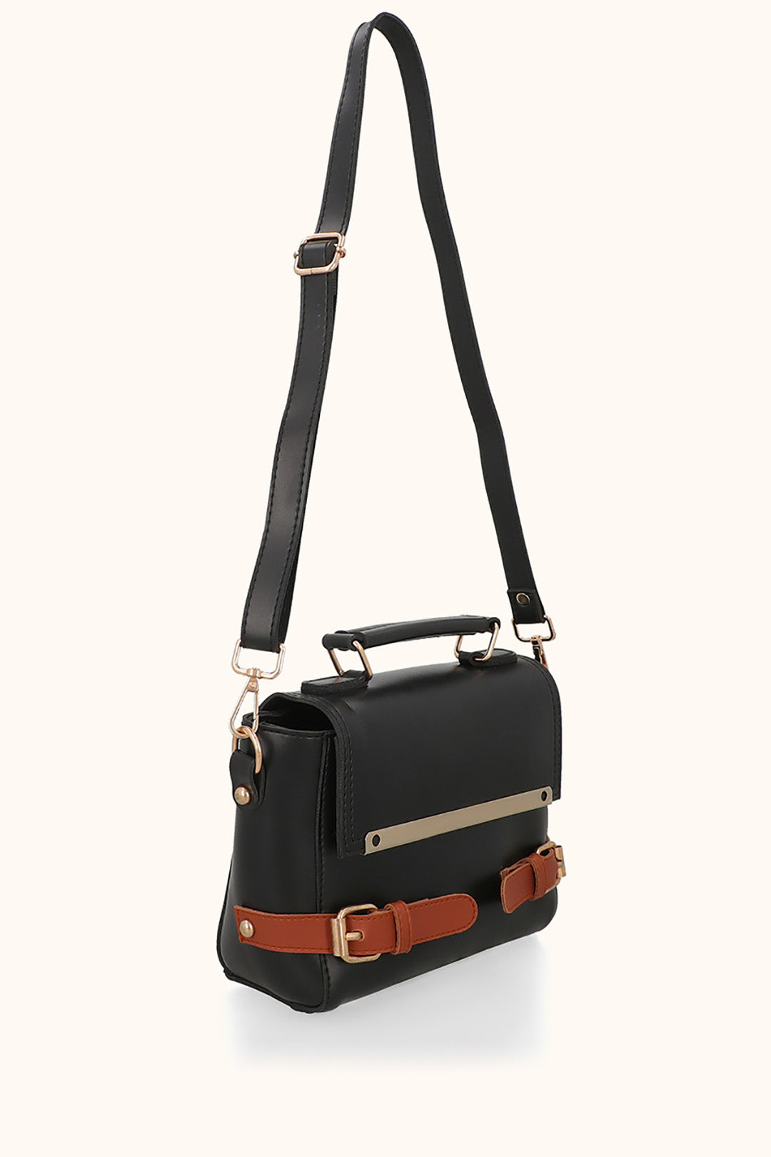 Cross-Body Bags - E097|Black/Mustard