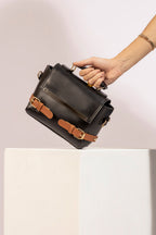 Cross-Body Bags - E097|Black/Mustard