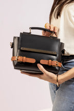 Cross-Body Bags - E097|Black/Mustard