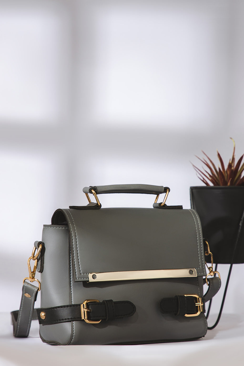 Cross-Body Bags - E097|Black/Mustard