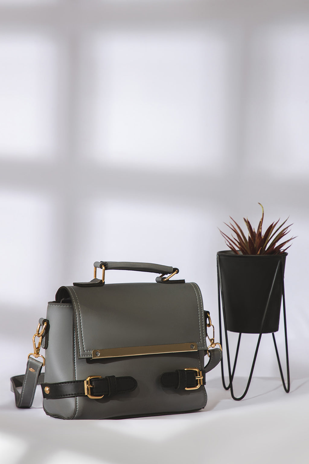 Cross-Body Bags - E097|Black/Mustard