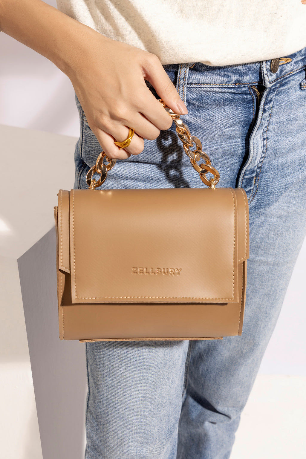 Cross-Body Bag - E144|Beige