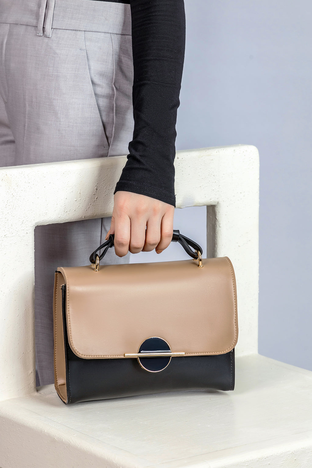 Cross-Body Bag - E170|Beige
