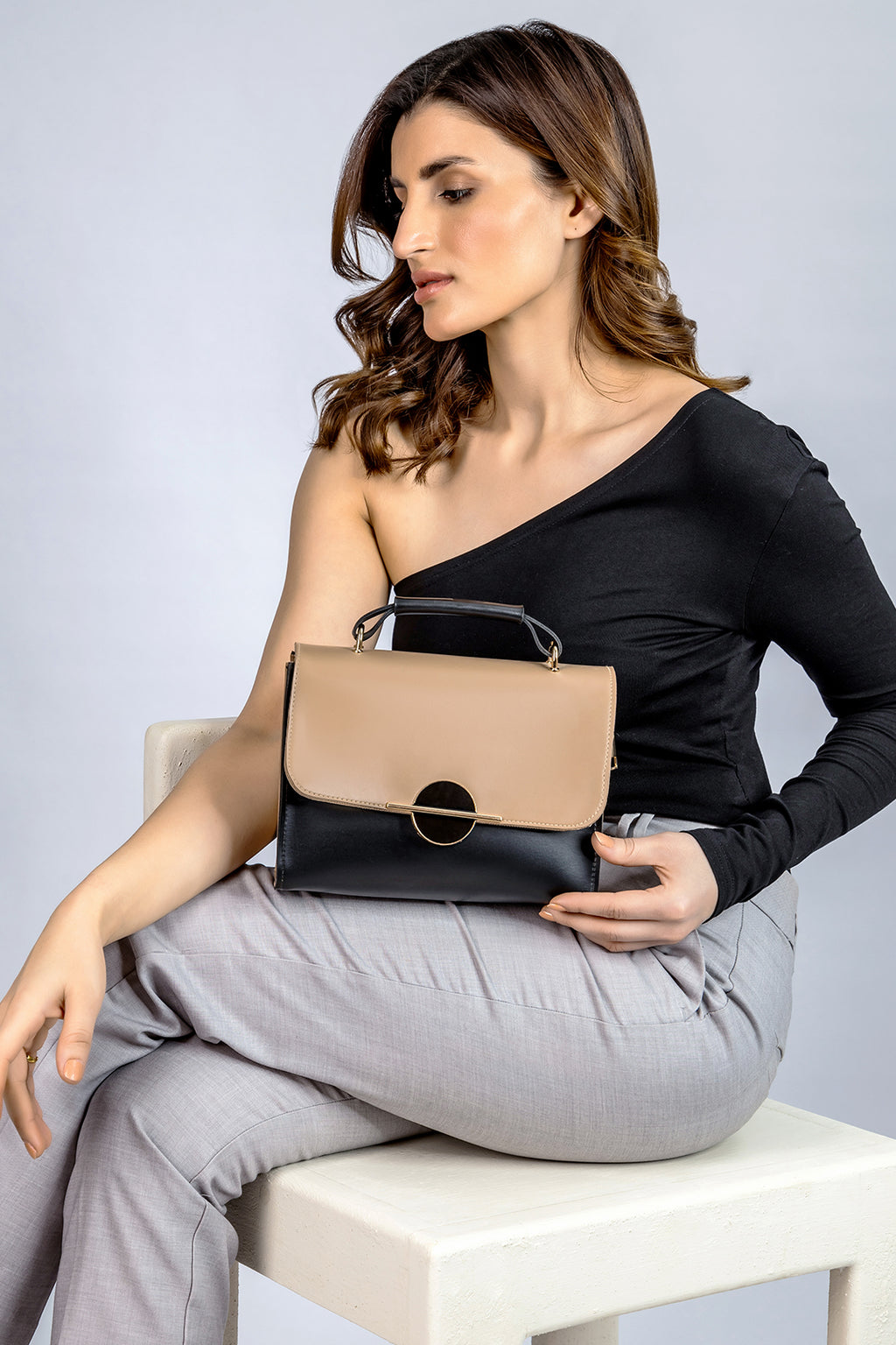 Cross-Body Bag - E170|Beige