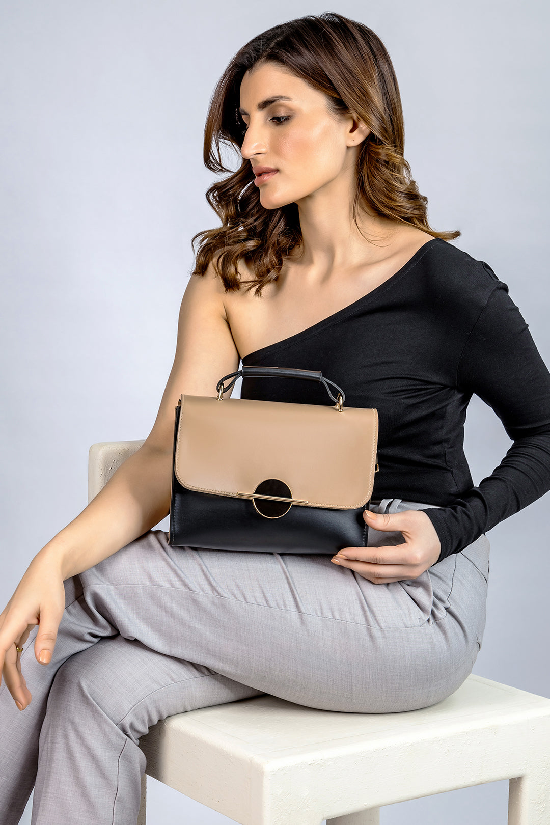 Cross-Body Bag - E170|Beige