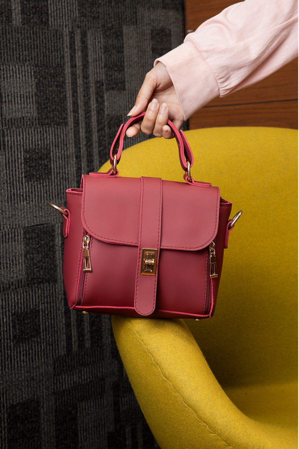 Cross-Body Bags - E193 - Maroon