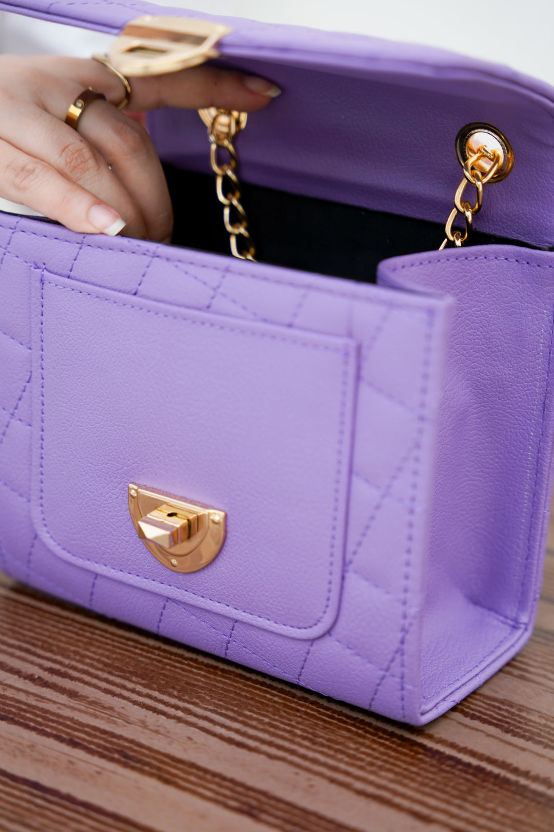 Cross-Body Bag - E197|Lilac