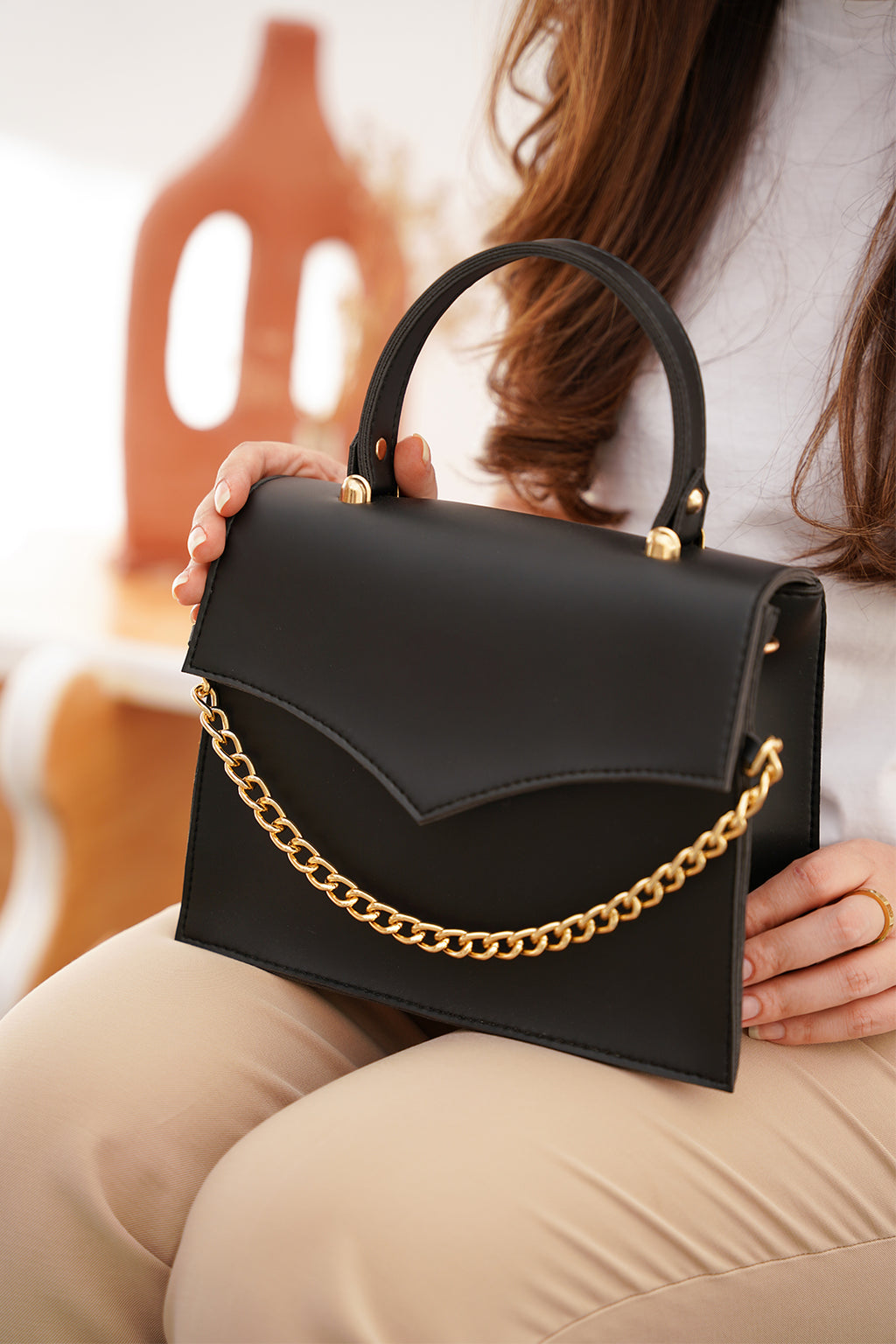 Cross-Body Bag - E206|Beige