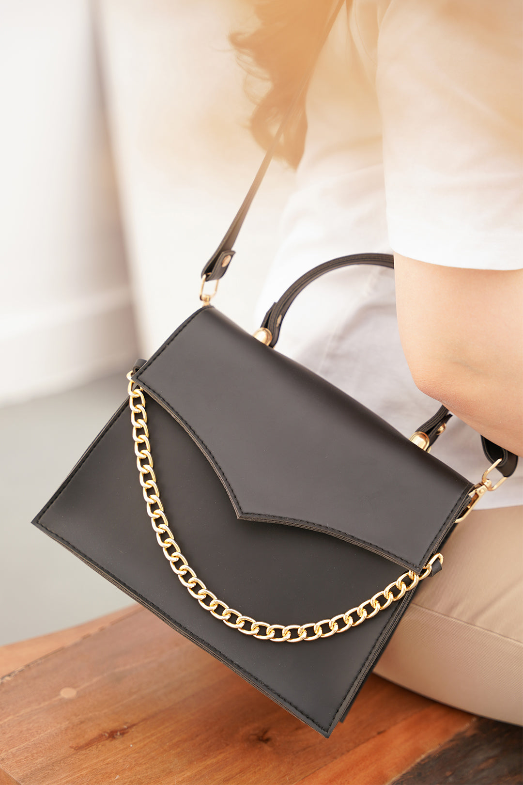 Cross-Body Bag - E206|Beige