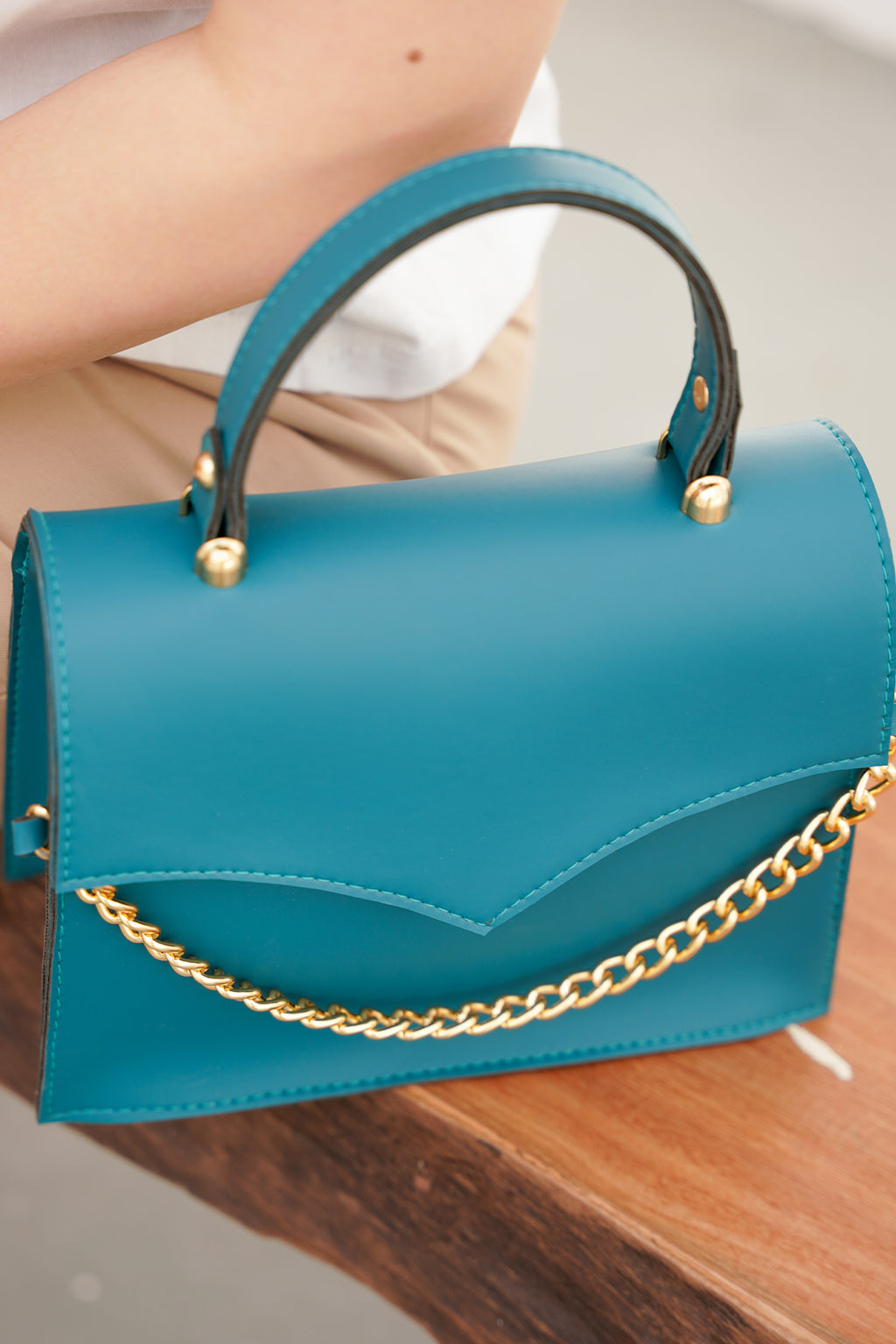 Cross-Body Bag - E206|Beige