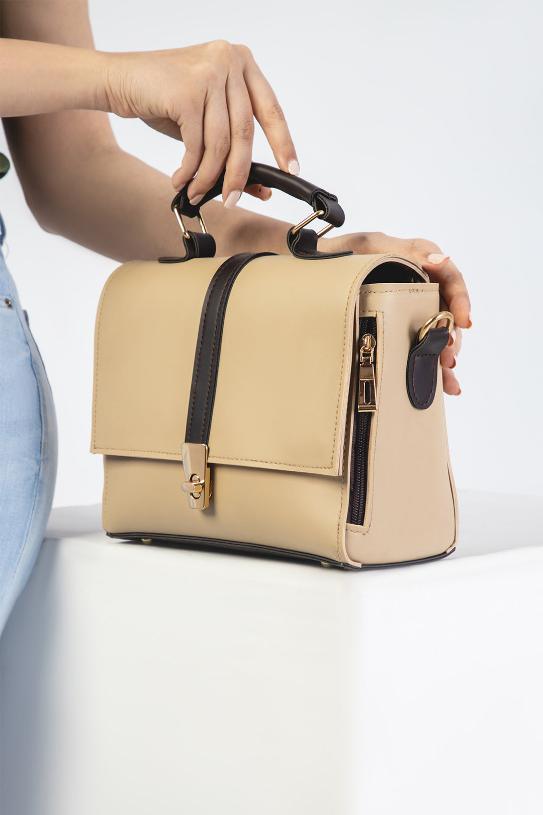 Cross-Body Bag - E217|Beige