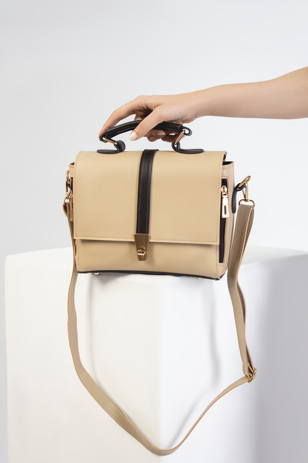 Cross-Body Bag - E217|Beige