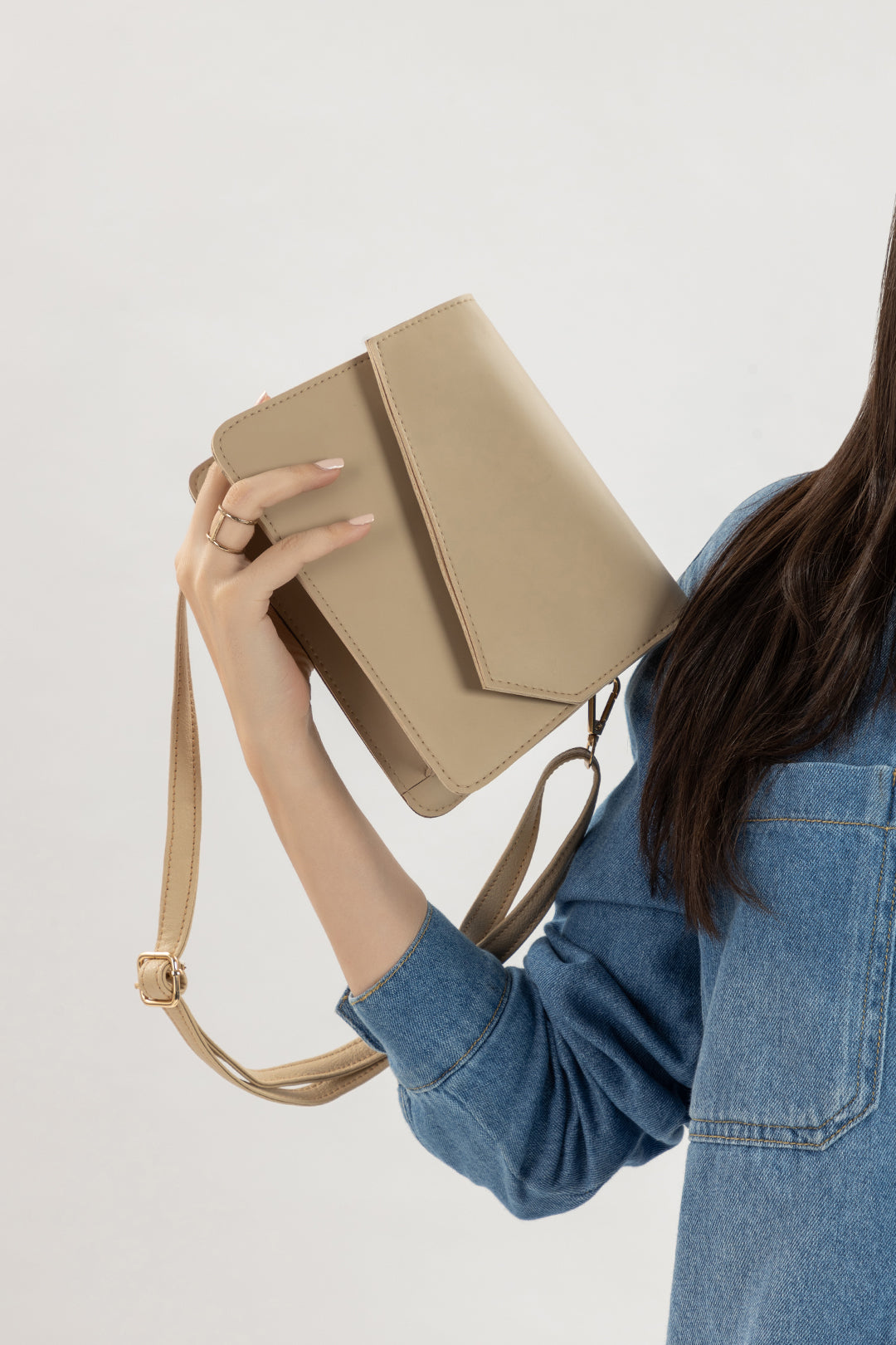 Cross-Body Bags - E258|Beige