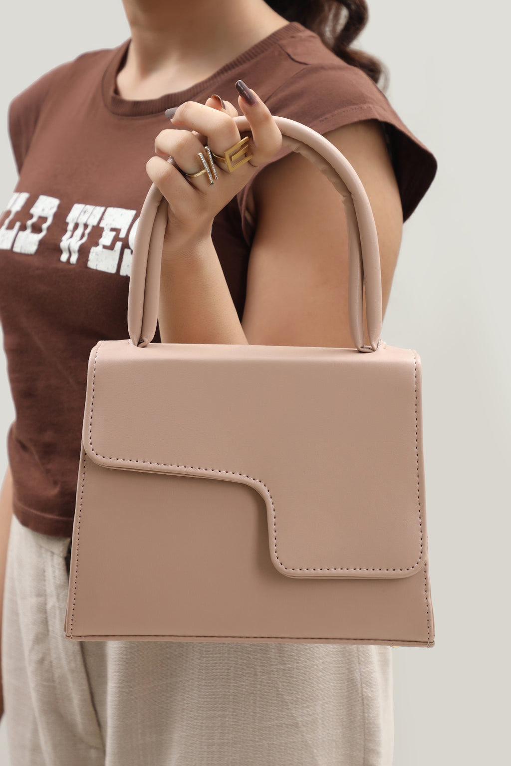 Cross-Body Bags - E304 - Cream