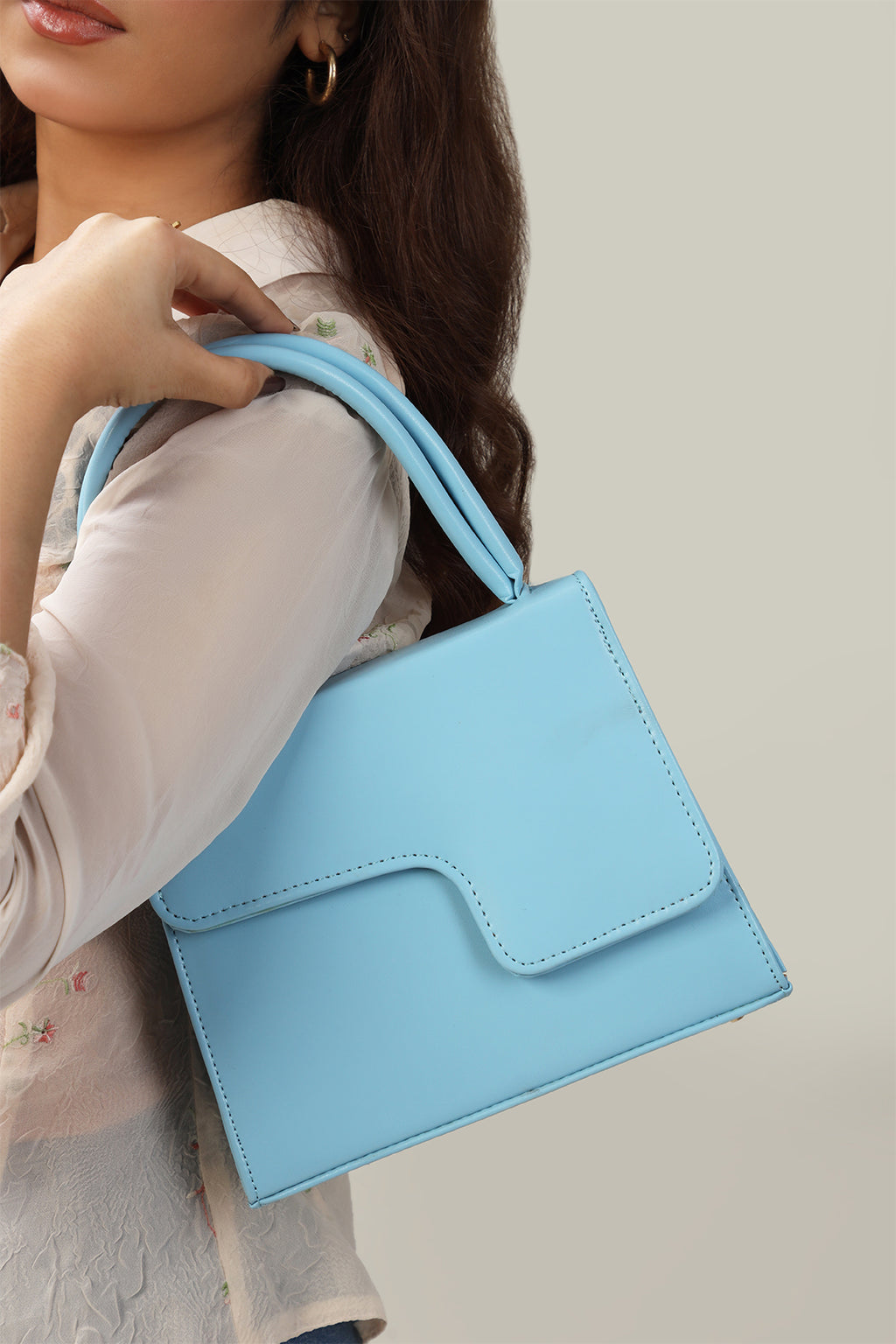 Cross-Body Bags - E304 - Sky Blue