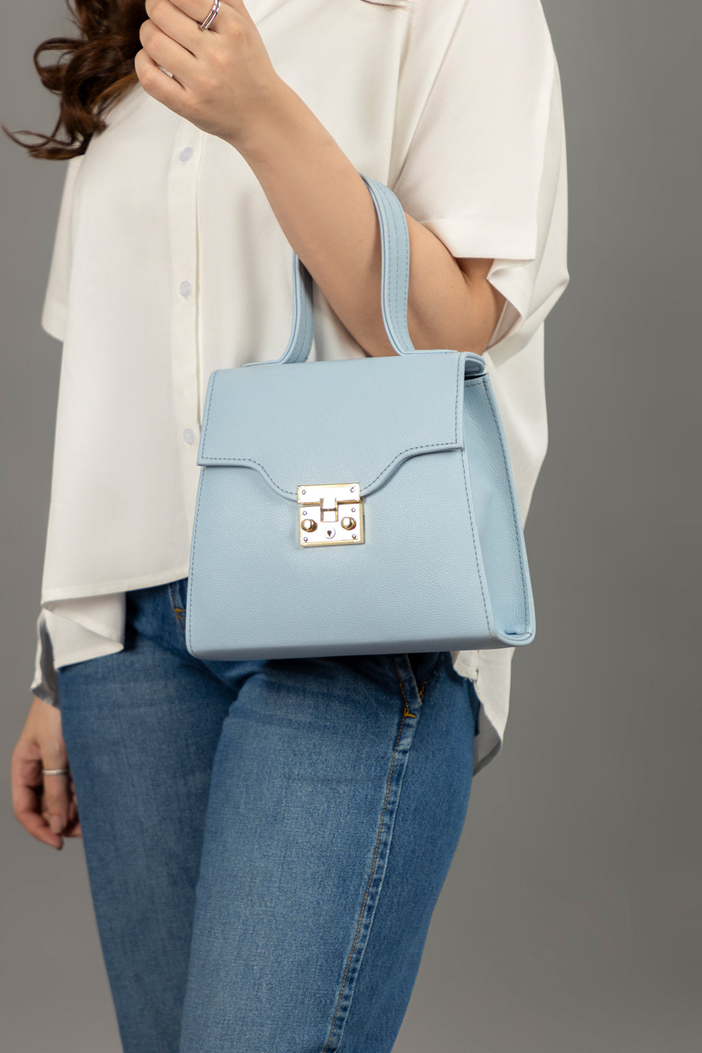 Cross-Body Bags - E322 - Sky Blue