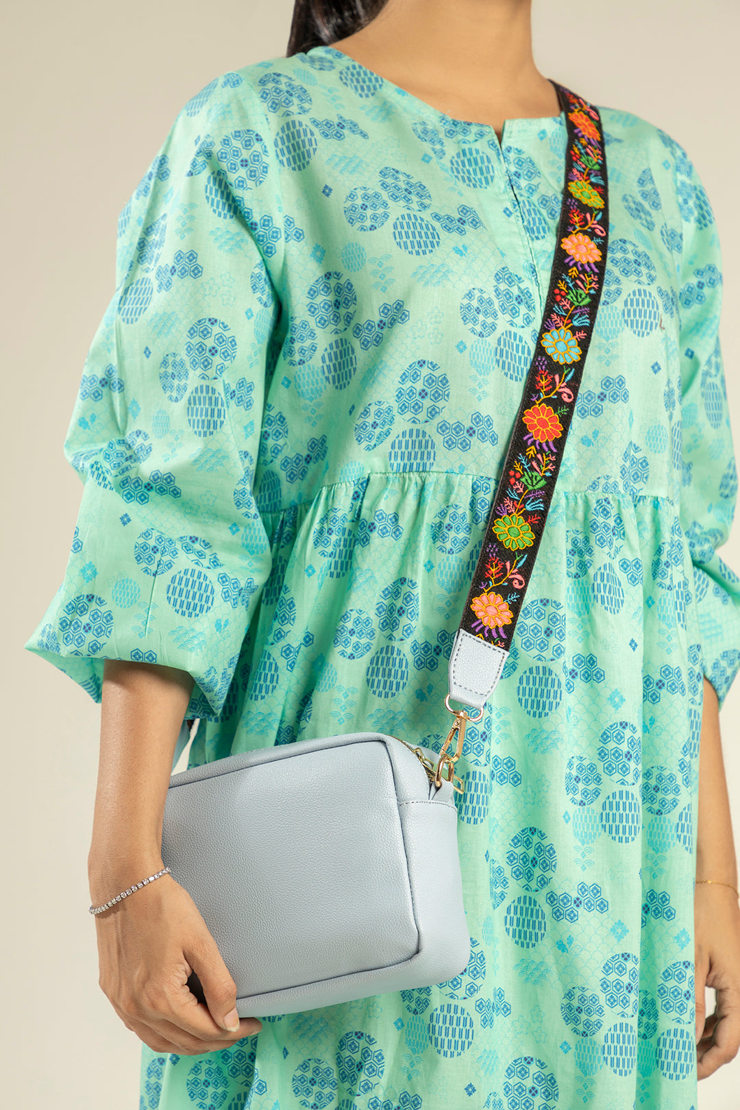 Cross-Body Bags - E339 - Sky Blue