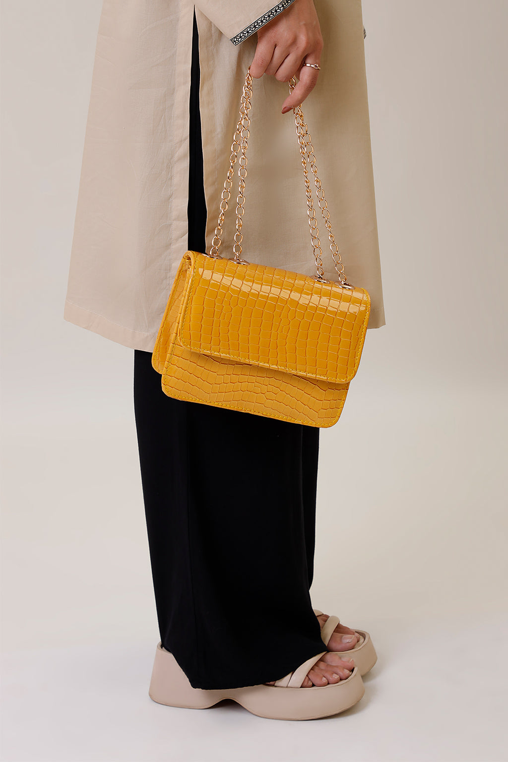 Cross-Body Bags - E356 - Mustard