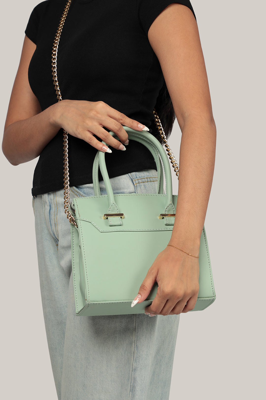 Cross-Body Bags - E384 - Mint Green