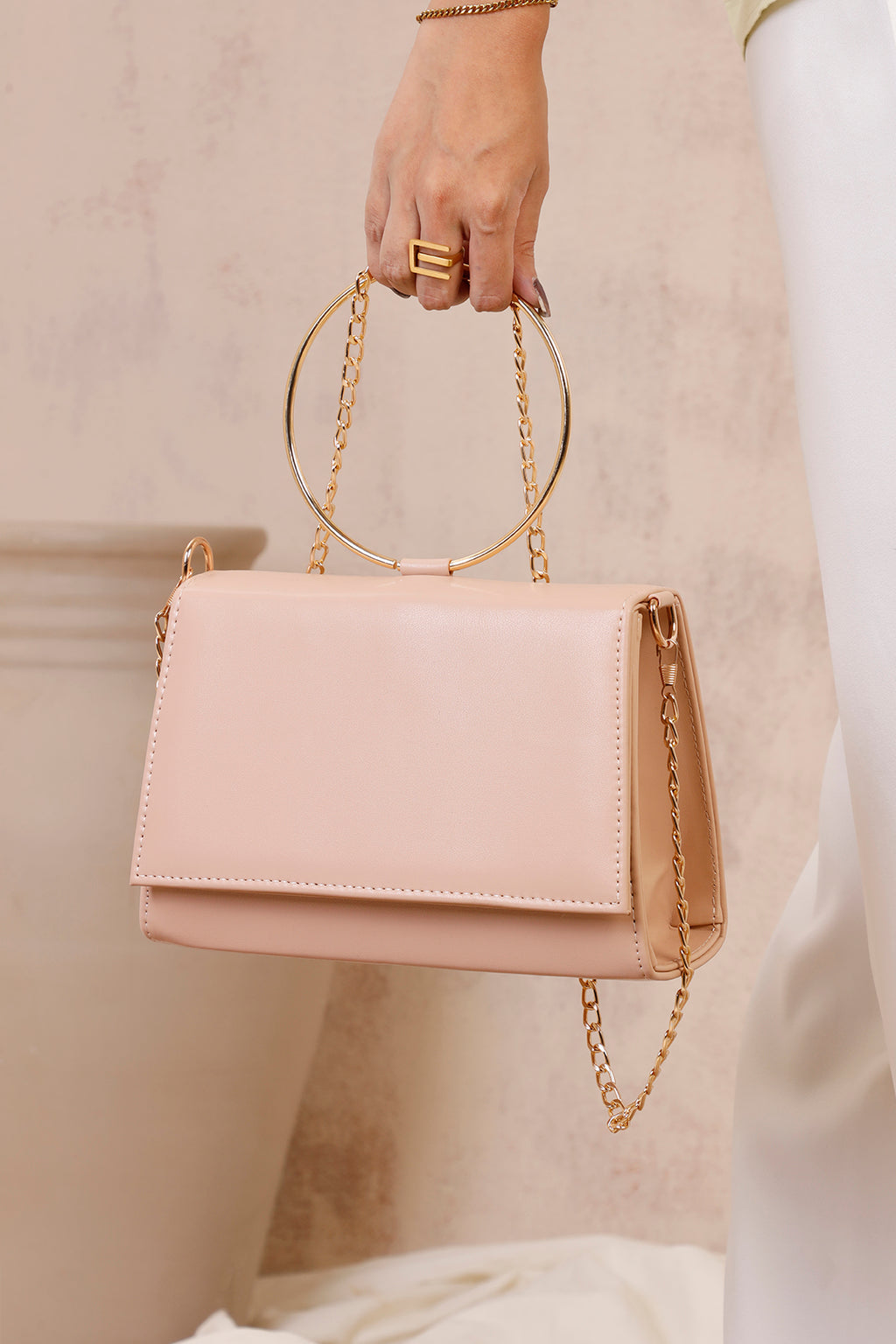 Cross-Body Bags - E442|Peach