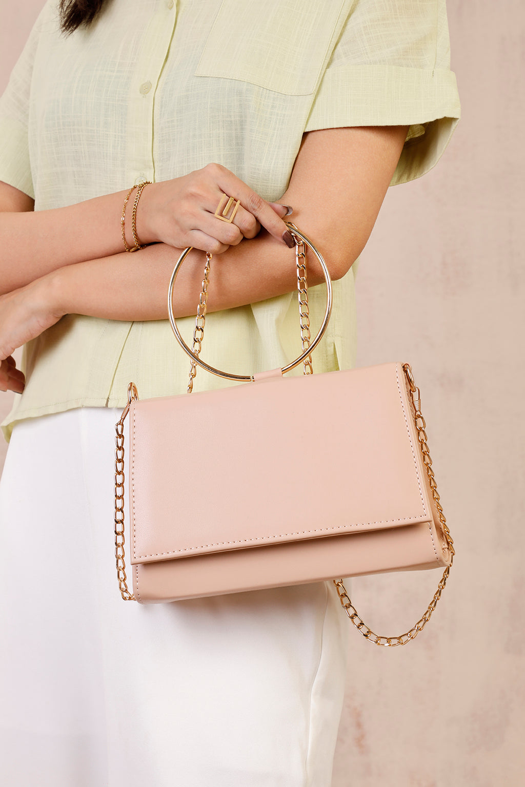 Cross-Body Bags - E442|Peach